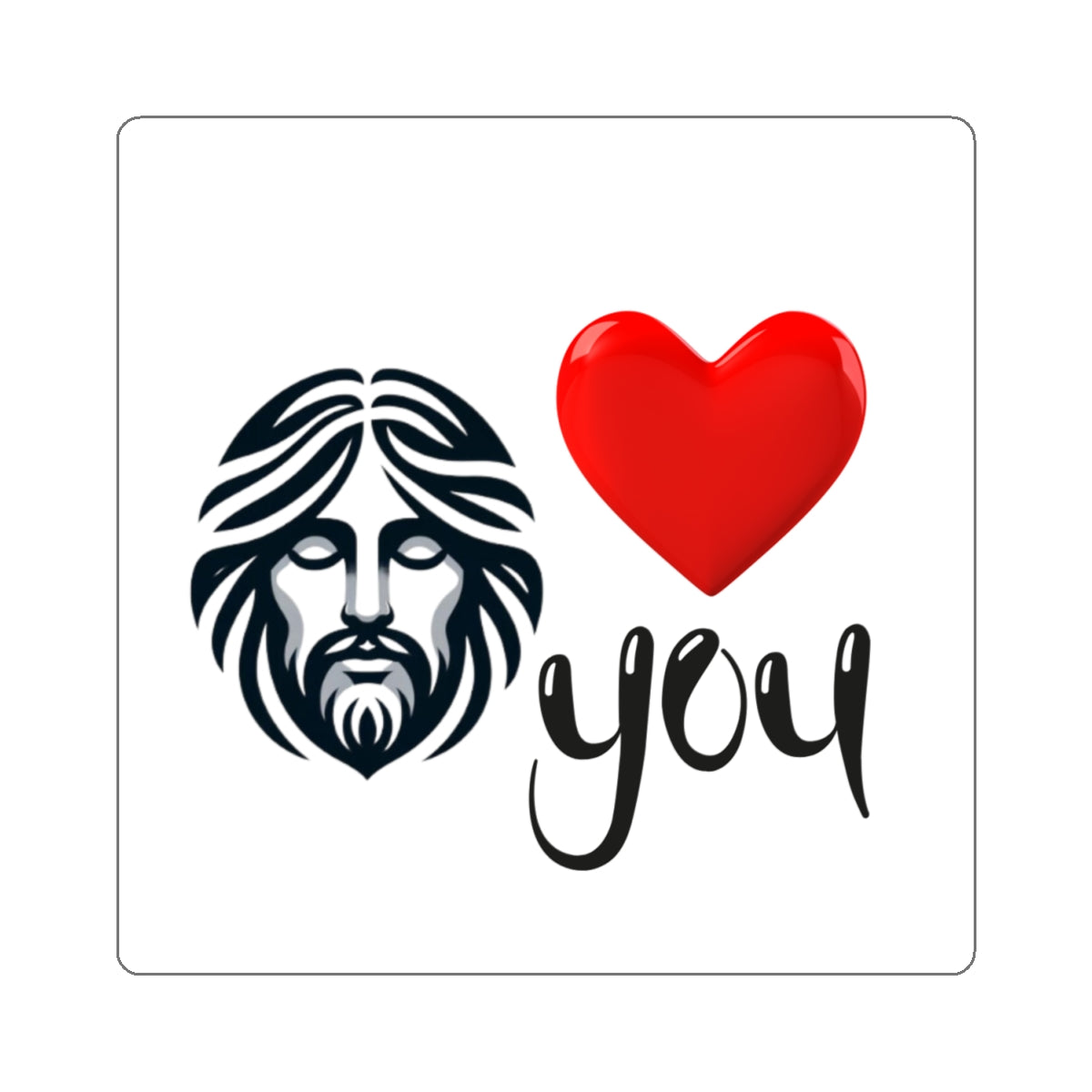 Jesus loves YOU Kiss-Cut Stickers